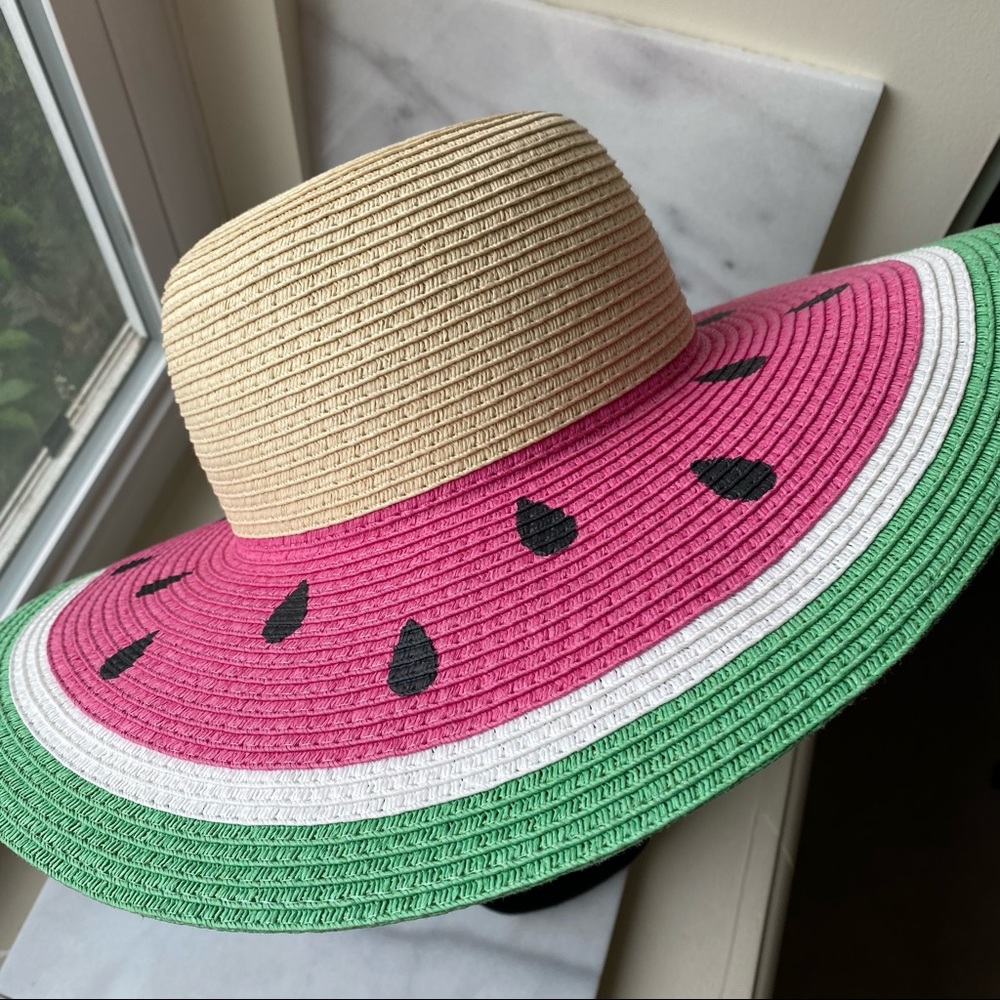 Justice Girl’s Watermelon Whimsy Straw Hat